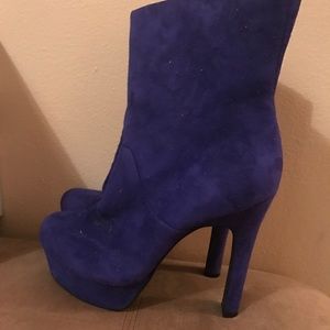 Jessica Simpson Blue Heeled Boots